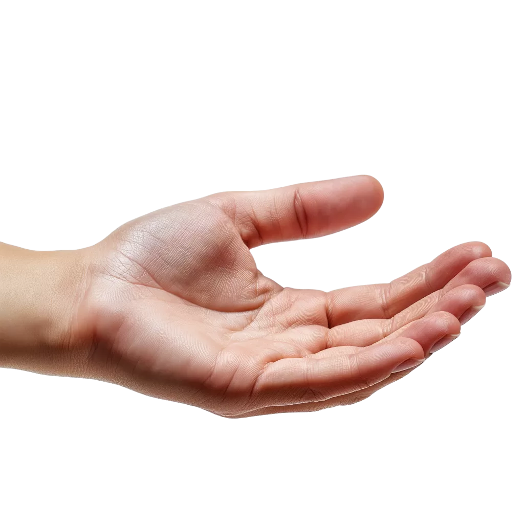 vecteezy ai generated a hand is holding something in front of it 37796681